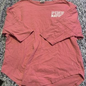 cropped sleeve shirt from PINK